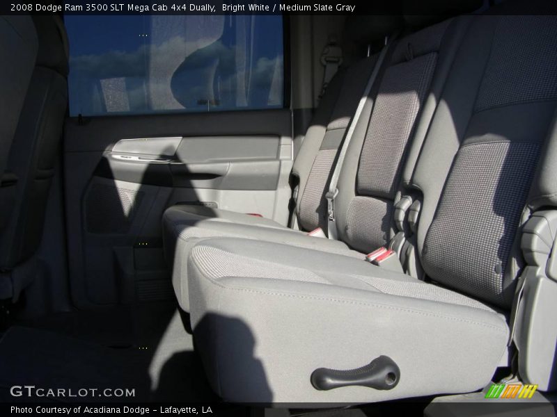 Bright White / Medium Slate Gray 2008 Dodge Ram 3500 SLT Mega Cab 4x4 Dually