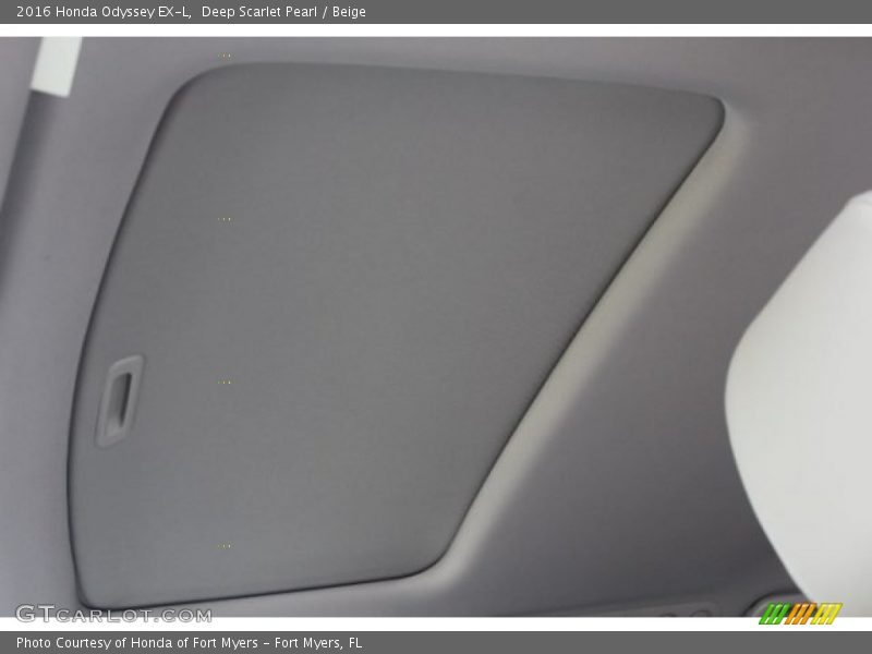 Deep Scarlet Pearl / Beige 2016 Honda Odyssey EX-L