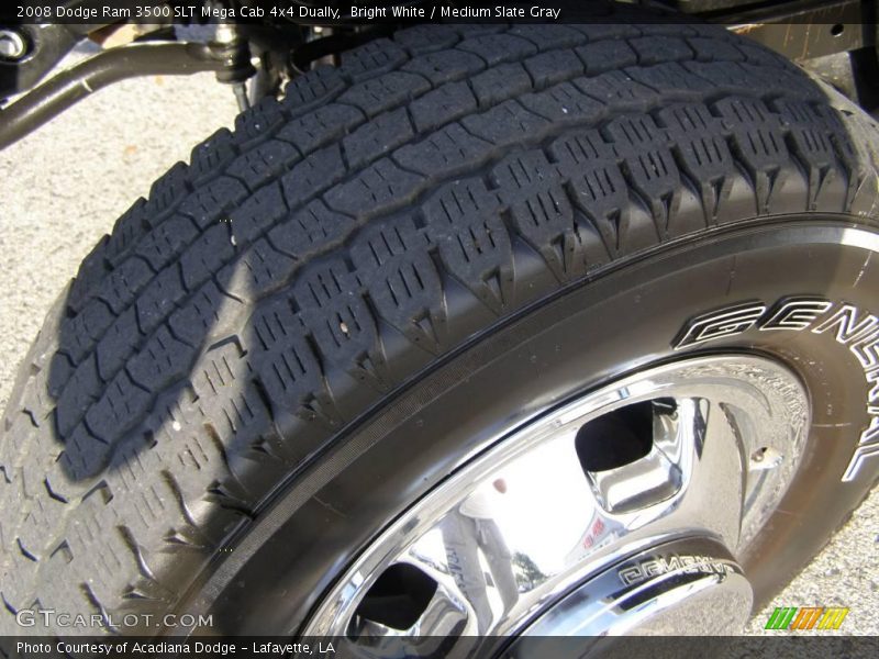 Bright White / Medium Slate Gray 2008 Dodge Ram 3500 SLT Mega Cab 4x4 Dually