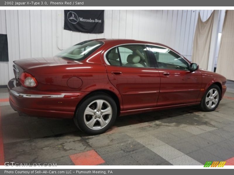 Phoenix Red / Sand 2002 Jaguar X-Type 3.0