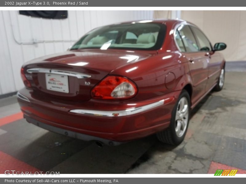 Phoenix Red / Sand 2002 Jaguar X-Type 3.0