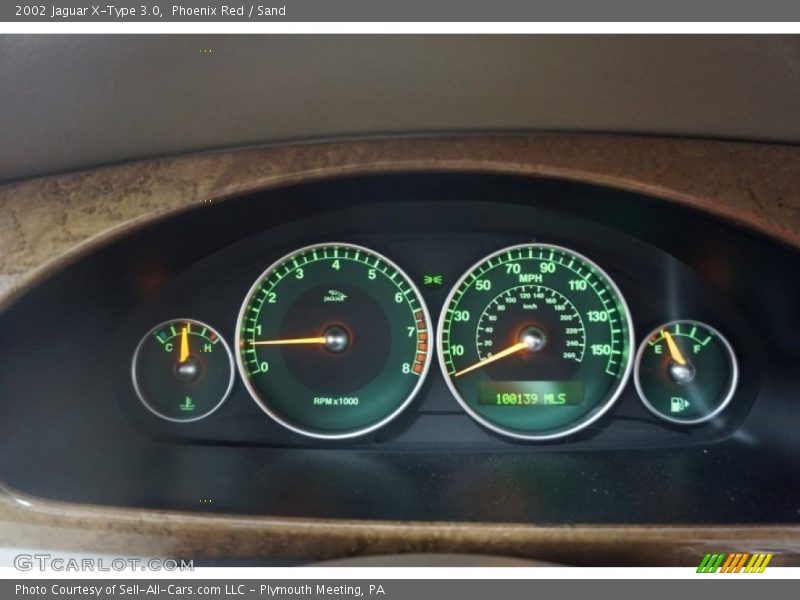 Phoenix Red / Sand 2002 Jaguar X-Type 3.0