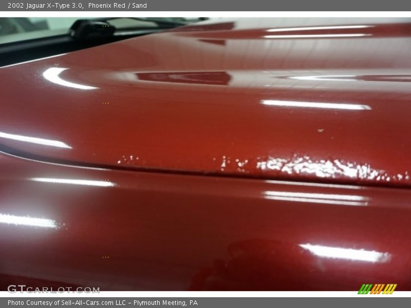 Phoenix Red / Sand 2002 Jaguar X-Type 3.0