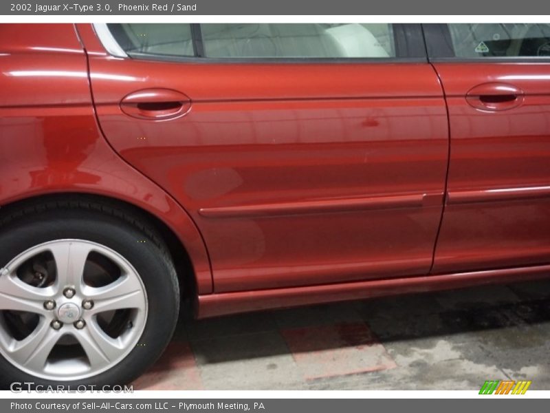 Phoenix Red / Sand 2002 Jaguar X-Type 3.0