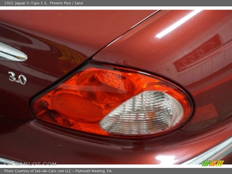 Phoenix Red / Sand 2002 Jaguar X-Type 3.0