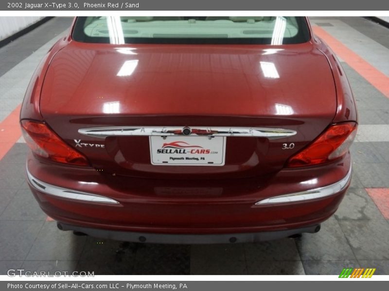 Phoenix Red / Sand 2002 Jaguar X-Type 3.0