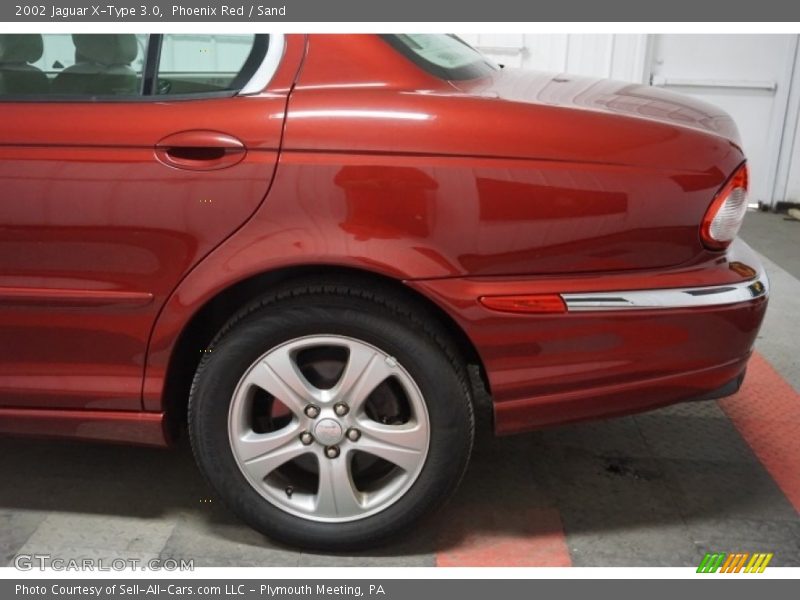 Phoenix Red / Sand 2002 Jaguar X-Type 3.0