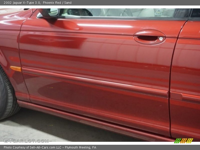 Phoenix Red / Sand 2002 Jaguar X-Type 3.0