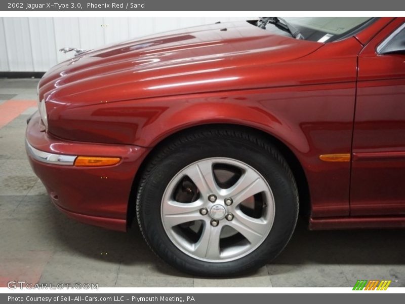 Phoenix Red / Sand 2002 Jaguar X-Type 3.0