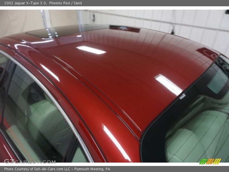 Phoenix Red / Sand 2002 Jaguar X-Type 3.0