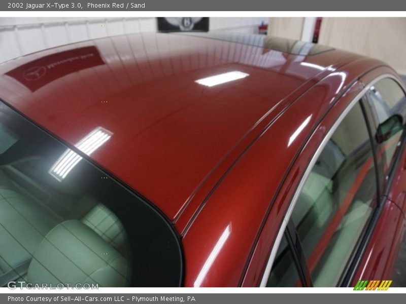 Phoenix Red / Sand 2002 Jaguar X-Type 3.0