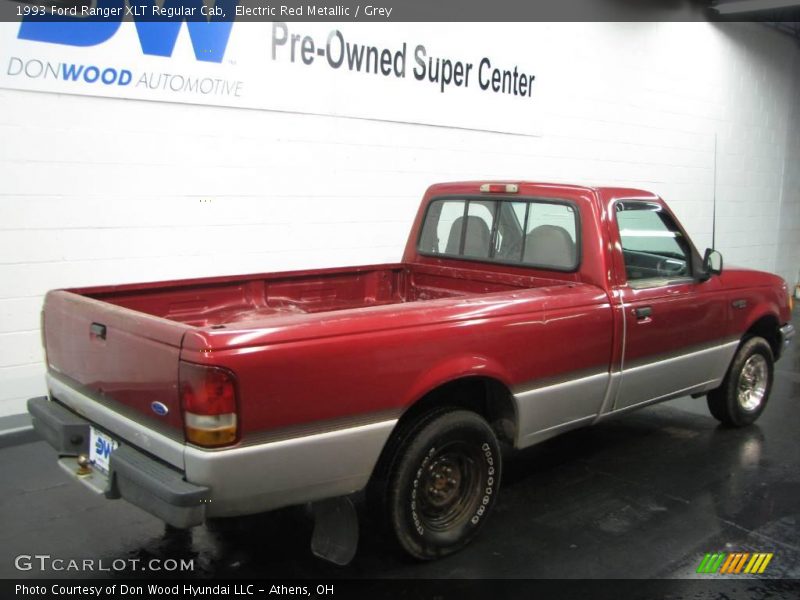 Electric Red Metallic / Grey 1993 Ford Ranger XLT Regular Cab