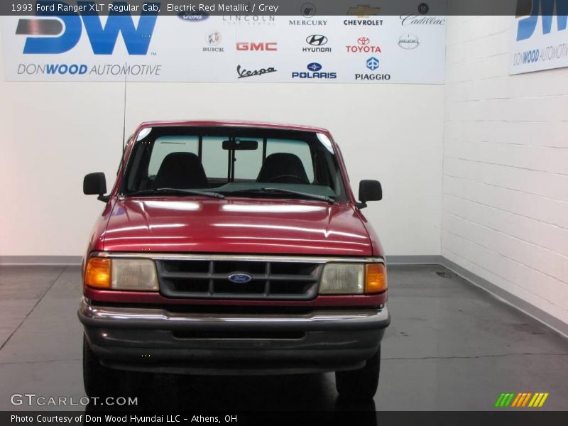Electric Red Metallic / Grey 1993 Ford Ranger XLT Regular Cab
