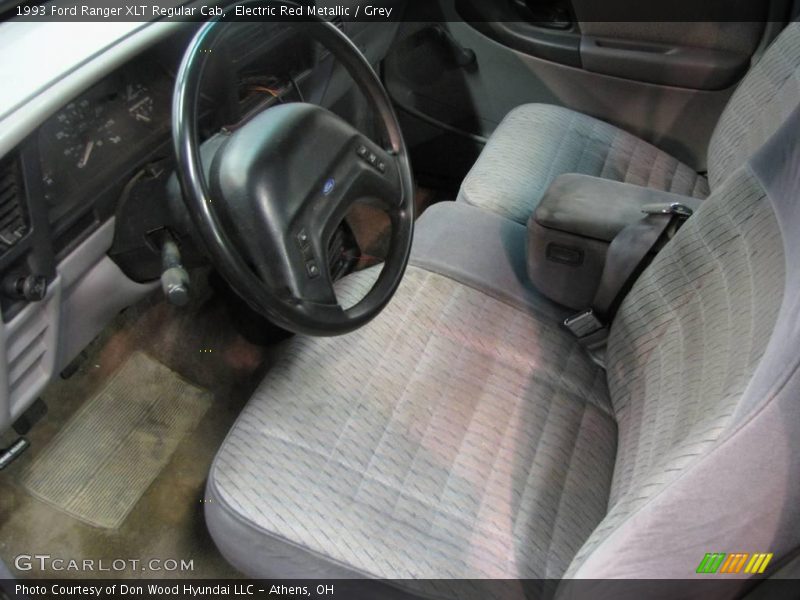 Electric Red Metallic / Grey 1993 Ford Ranger XLT Regular Cab