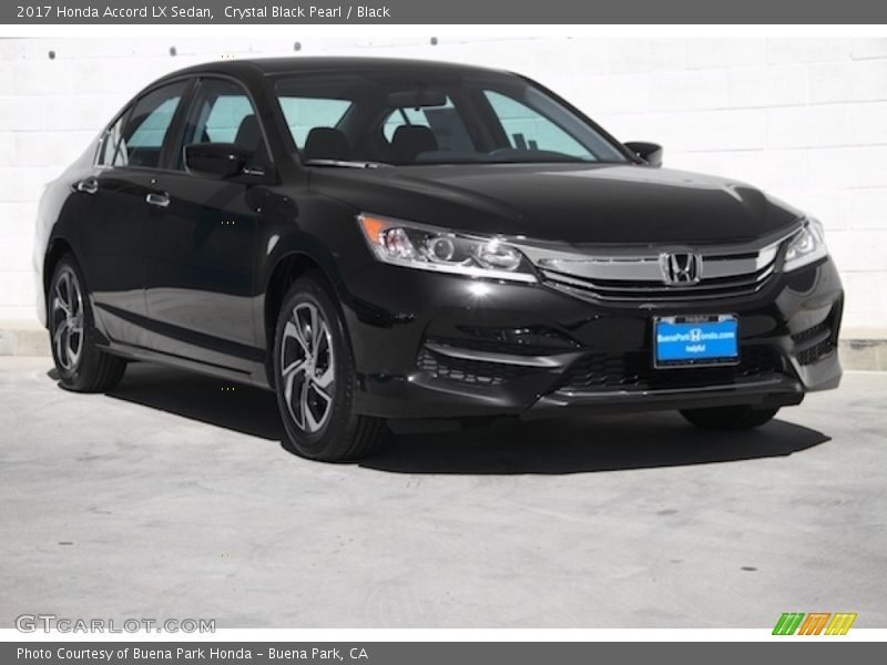 Crystal Black Pearl / Black 2017 Honda Accord LX Sedan