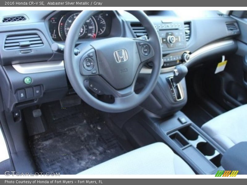 Alabaster Silver Metallic / Gray 2016 Honda CR-V SE