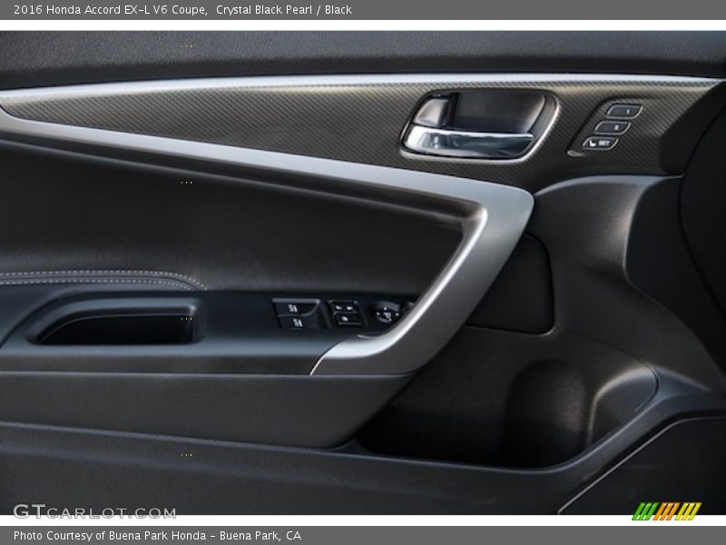 Crystal Black Pearl / Black 2016 Honda Accord EX-L V6 Coupe