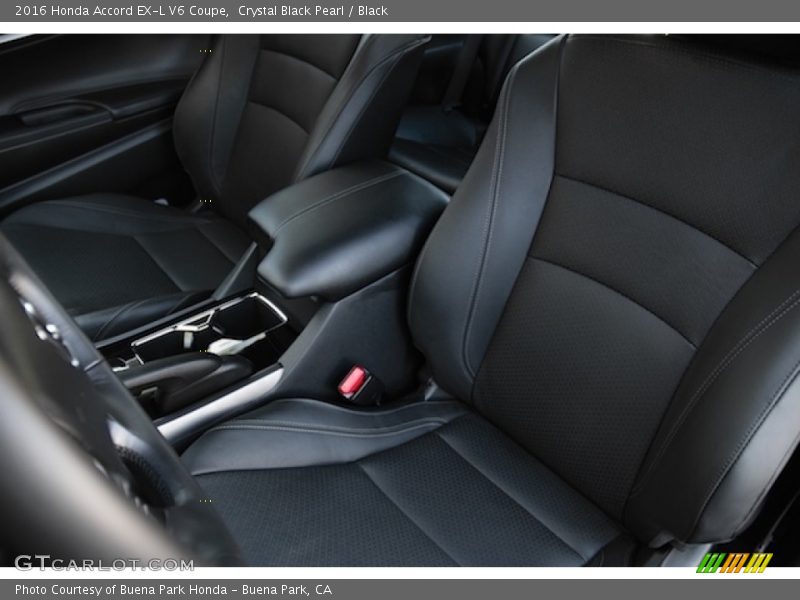 Crystal Black Pearl / Black 2016 Honda Accord EX-L V6 Coupe