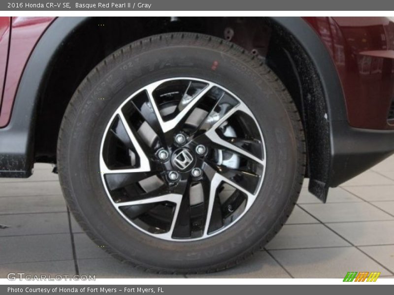 Basque Red Pearl II / Gray 2016 Honda CR-V SE