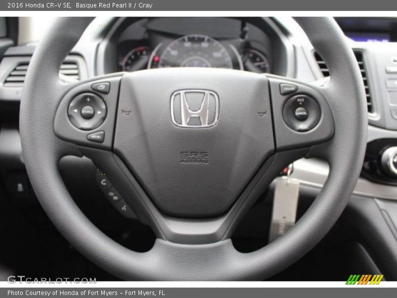 Basque Red Pearl II / Gray 2016 Honda CR-V SE