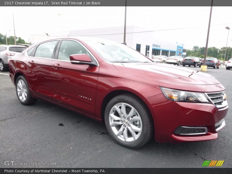 Siren Red Tintcoat / Jet Black 2017 Chevrolet Impala LT