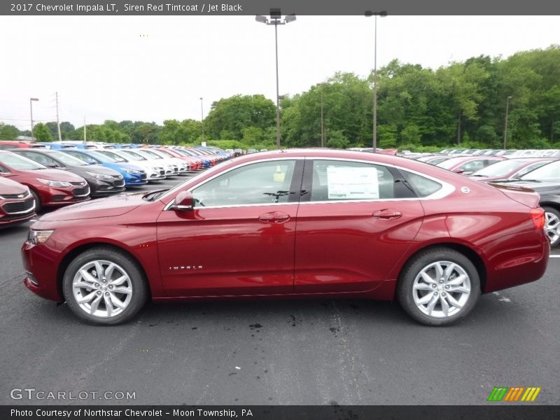 Siren Red Tintcoat / Jet Black 2017 Chevrolet Impala LT