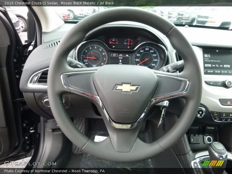 Mosaic Black Metallic / Jet Black 2016 Chevrolet Cruze LS Sedan