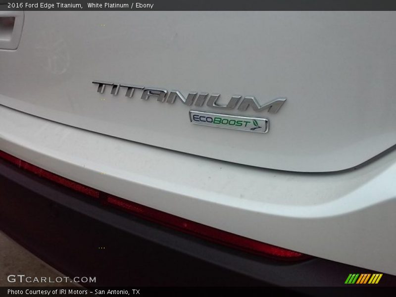 White Platinum / Ebony 2016 Ford Edge Titanium