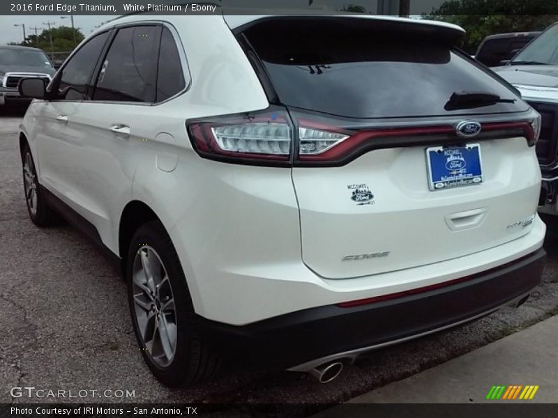 White Platinum / Ebony 2016 Ford Edge Titanium