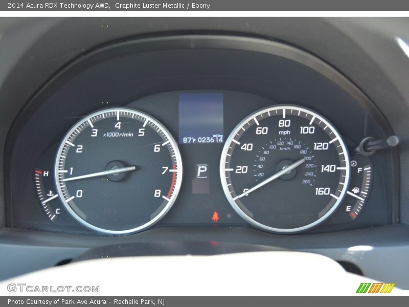 Graphite Luster Metallic / Ebony 2014 Acura RDX Technology AWD