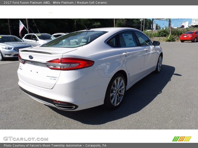  2017 Fusion Platinum AWD White Platinum