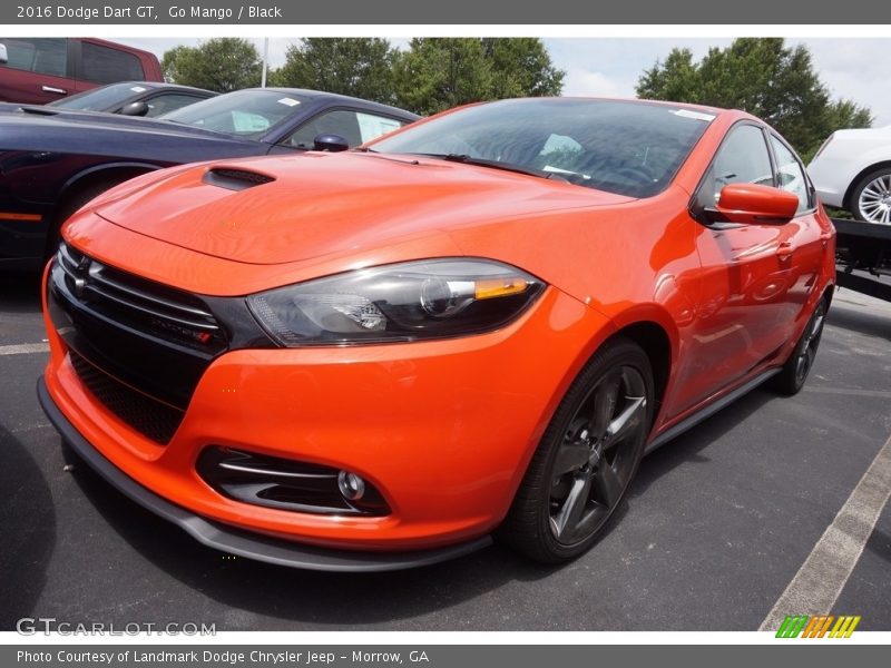 Go Mango / Black 2016 Dodge Dart GT