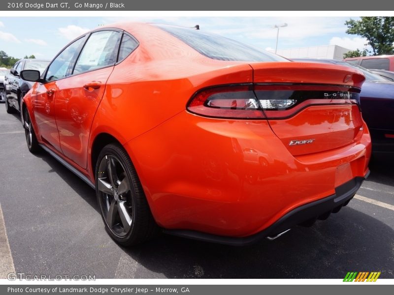 Go Mango / Black 2016 Dodge Dart GT