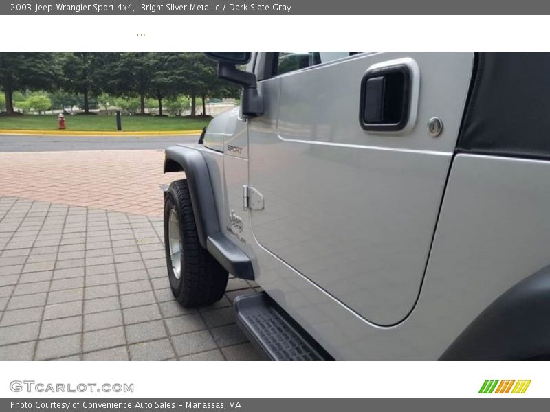 Bright Silver Metallic / Dark Slate Gray 2003 Jeep Wrangler Sport 4x4