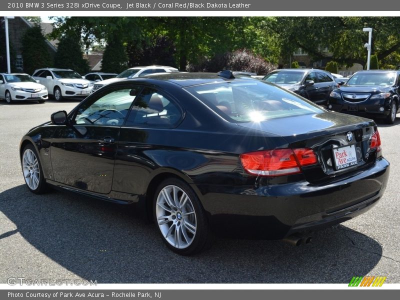 Jet Black / Coral Red/Black Dakota Leather 2010 BMW 3 Series 328i xDrive Coupe