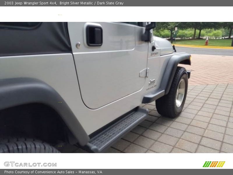 Bright Silver Metallic / Dark Slate Gray 2003 Jeep Wrangler Sport 4x4