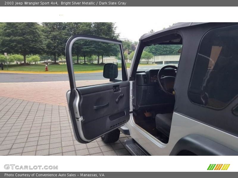 Bright Silver Metallic / Dark Slate Gray 2003 Jeep Wrangler Sport 4x4