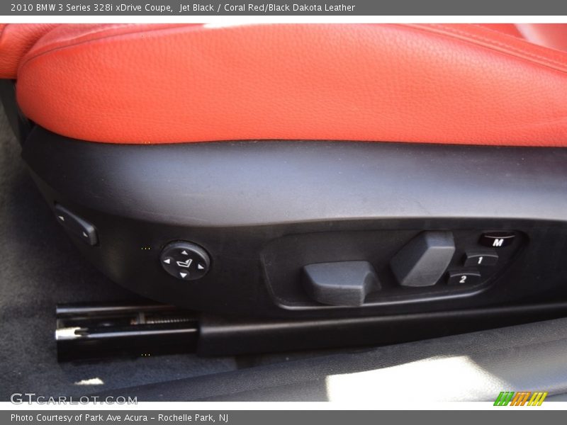 Jet Black / Coral Red/Black Dakota Leather 2010 BMW 3 Series 328i xDrive Coupe