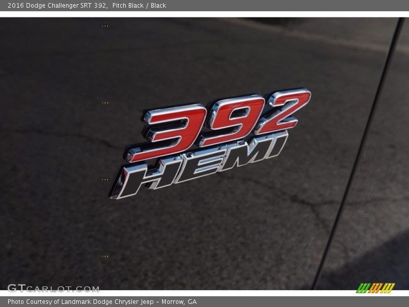 Pitch Black / Black 2016 Dodge Challenger SRT 392