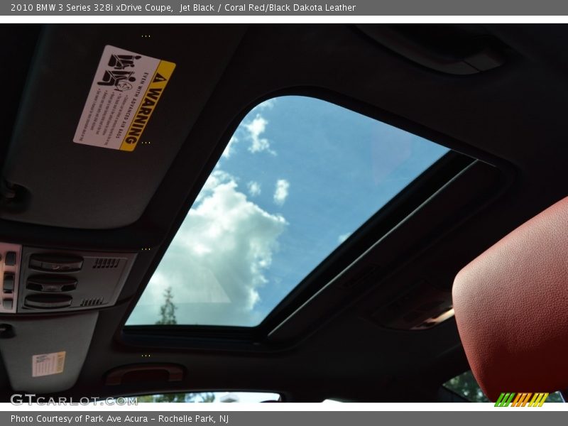 Jet Black / Coral Red/Black Dakota Leather 2010 BMW 3 Series 328i xDrive Coupe