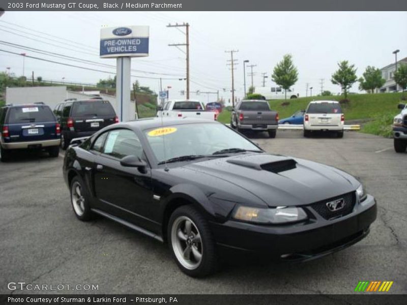 Black / Medium Parchment 2003 Ford Mustang GT Coupe