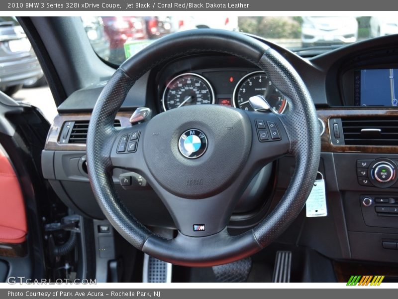 Jet Black / Coral Red/Black Dakota Leather 2010 BMW 3 Series 328i xDrive Coupe