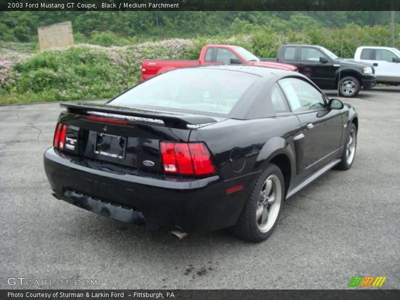 Black / Medium Parchment 2003 Ford Mustang GT Coupe