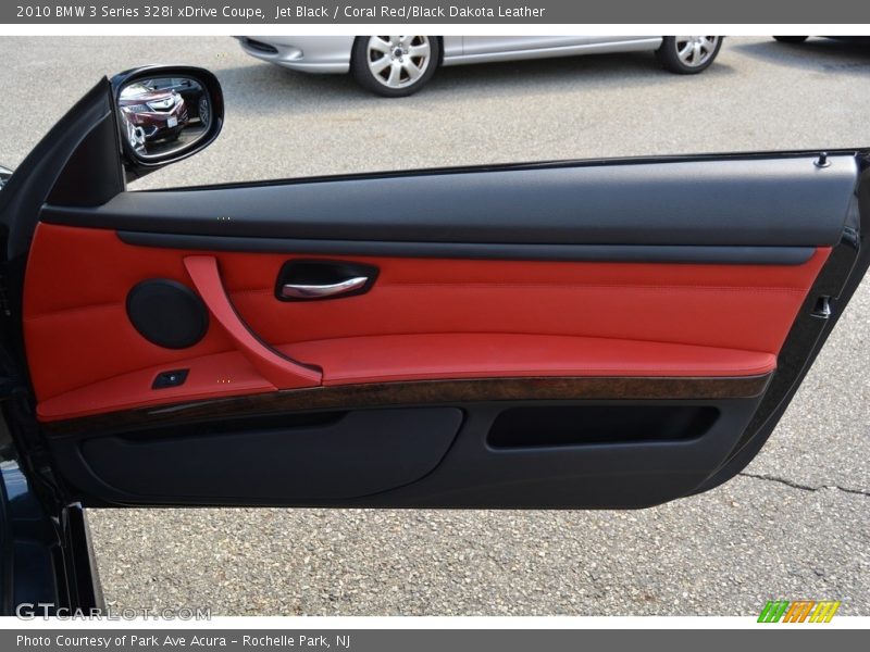 Jet Black / Coral Red/Black Dakota Leather 2010 BMW 3 Series 328i xDrive Coupe