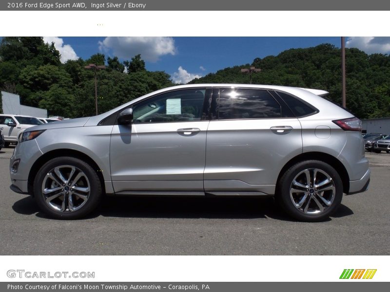 Ingot Silver / Ebony 2016 Ford Edge Sport AWD