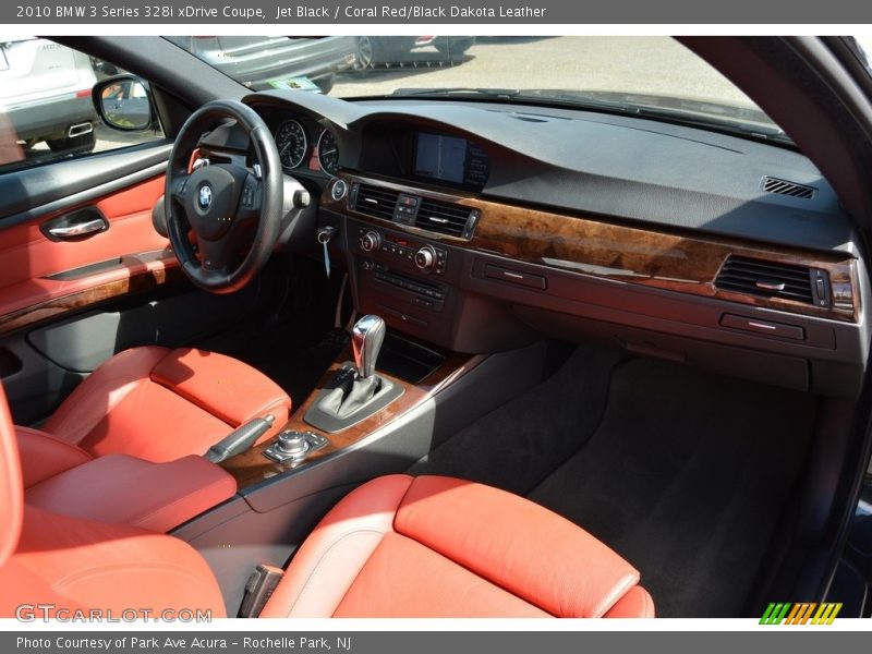 Jet Black / Coral Red/Black Dakota Leather 2010 BMW 3 Series 328i xDrive Coupe