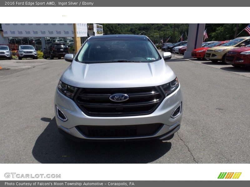 Ingot Silver / Ebony 2016 Ford Edge Sport AWD