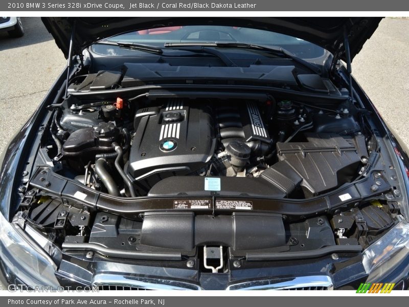 Jet Black / Coral Red/Black Dakota Leather 2010 BMW 3 Series 328i xDrive Coupe