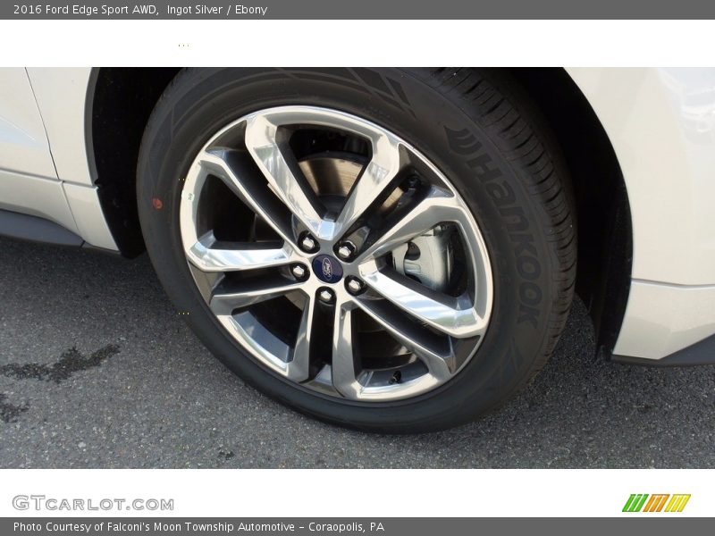 Ingot Silver / Ebony 2016 Ford Edge Sport AWD