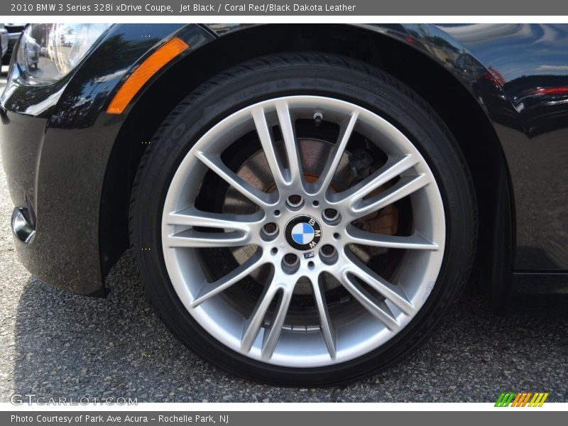 Jet Black / Coral Red/Black Dakota Leather 2010 BMW 3 Series 328i xDrive Coupe
